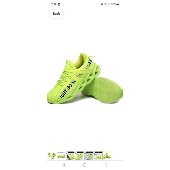 New W Size 6 M Size 4.5 Furuian Safety Green Yellow Steel Toe Shoes PPE Safety - Picture 7 of 12